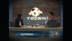 Lois entrevistando o Superman.