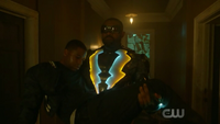 Black Lightning saves Bernard