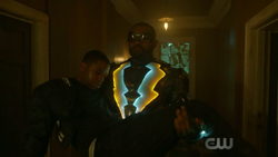 Black Lightning saves Bernard