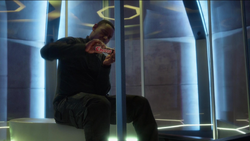 J'onn eating Chocos