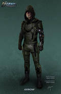Earth-16 Oliver Queen as Green Arrow concept artwork