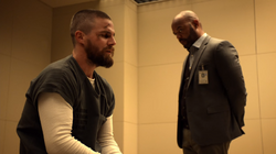 Oliver conversando com Jarret Parker