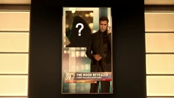 The revelation of Robert Queen's identity on live television.