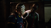 Wild Dog and Mister Terrific fight with Triada thug