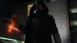 Orlin Dywer como Cicada na nova linha do tempo.