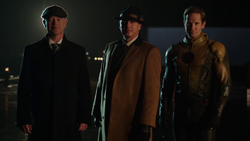 Damen Darhk, Malcolm Merlyn, and Eobard Thawne introduce themselves to Al Capone