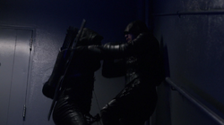 Prometheus fights Green Arrow