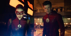 Barry y Jesse junto a la bomba que acaba de detonar.
