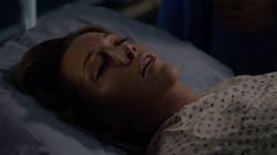 Laurel on her deathbed