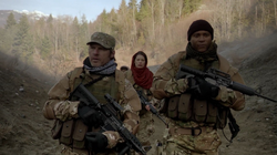 Diggle and Lyla in Afghanistan