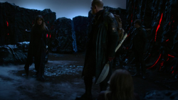 Nyxly saves Kara from the bandits