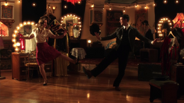 Kara and Barry tap dance