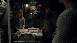 Sara, Oliver and Anatoly on the Japanese submarine