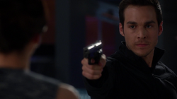 Mon-El pulls a gun on his mother