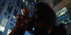 Red Death attacks Batwoman