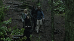 Oliver, Sara, Slade and Shado follow the hōzen's coordinates