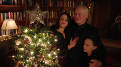 Família Darhk celebrando o Natal