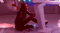 Imra Ardeen fixing the cruiser