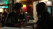 Alex Davis and Thea Queen in bar (1)