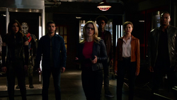 Team Arrow reunited in New Team Arrow's base