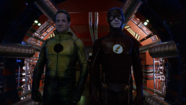 Barry justo antes de enviar a Eobard de vuelta al futuro