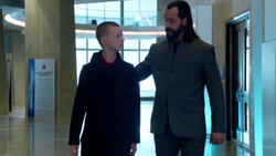 Vandal Savage tells Per Degaton the tale of Oedipus Rex