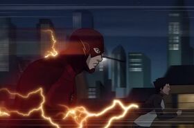 Flash trata de hablar con Vixen.