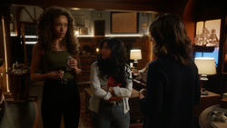 Zari and Astra discover John is using the "scarlet lady"