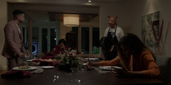 Professor Pyg attacks the dinner gathering