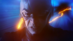 The Flash runs through the Speed Force