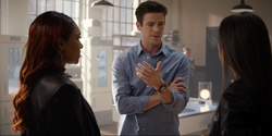 Barry explicando para Iris e Kramer