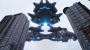Daxamites' mothership.png (2.65 MB) The Daxamite mothership hovering over National City (Earth-38).