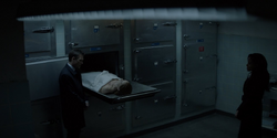 Jacob and Sophie at the morgue