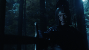 Damien Darhk alias Black Knight fight with King Arthur