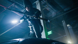 Oliver as the vigilante