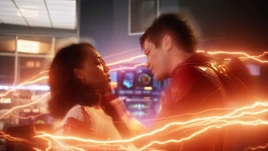 Barry brings Iris into Flashtime