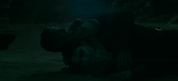 Anderson chokes Kal-El to death