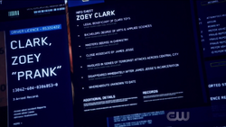 Info sheet on Zoey Clark