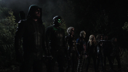 Team Arrow ready to fight Lian Yu ghosts