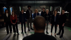 John gives Team Arrow a pep talk