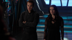 Mon-El and Lena confront Rhea