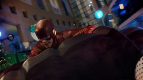 Barry es salvado por Ralph.