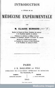 Introdução ao estudo da medecina experimental