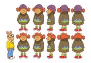 Arthur - Episode 192A Character Modelsheet - Sue Ellen in Sweater 2