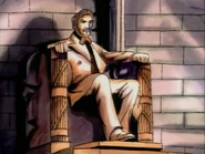 The Lincoln Memorial.