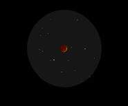 Mars seen through a telescope in "D.W. Aims High."