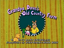 Grandpa Dave's Old Country Farm Title Card