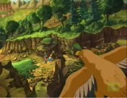 Hawk at the top of the mountain