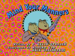 Mind Your Manners - title card