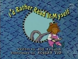 I'd Rather Read It Myself Title Card